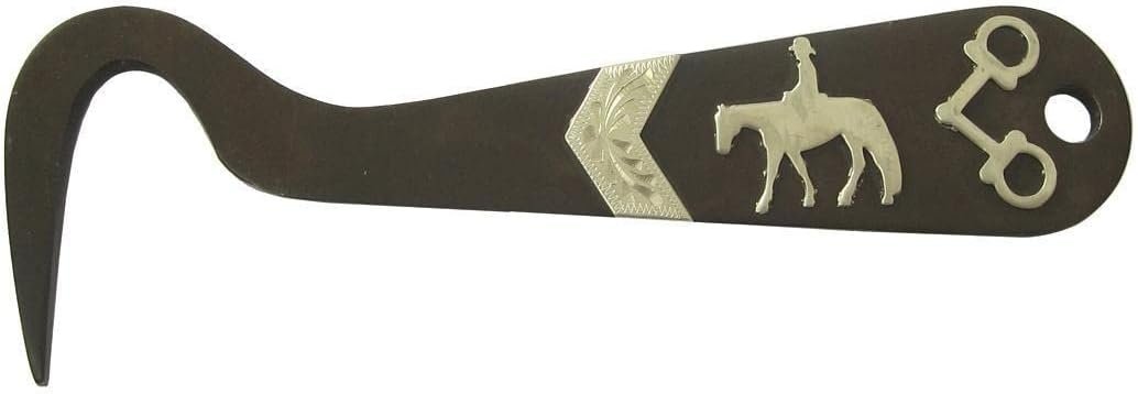 AJ Tack Antique Brown Steel Hoof Pick Trail Riding