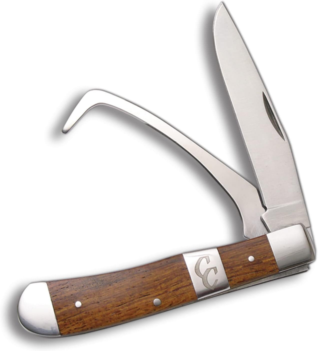 ABKT Stockyard Farriers Knife – Red Sap Wood – Includes a Hoof Pick – Convenient & Resilient
