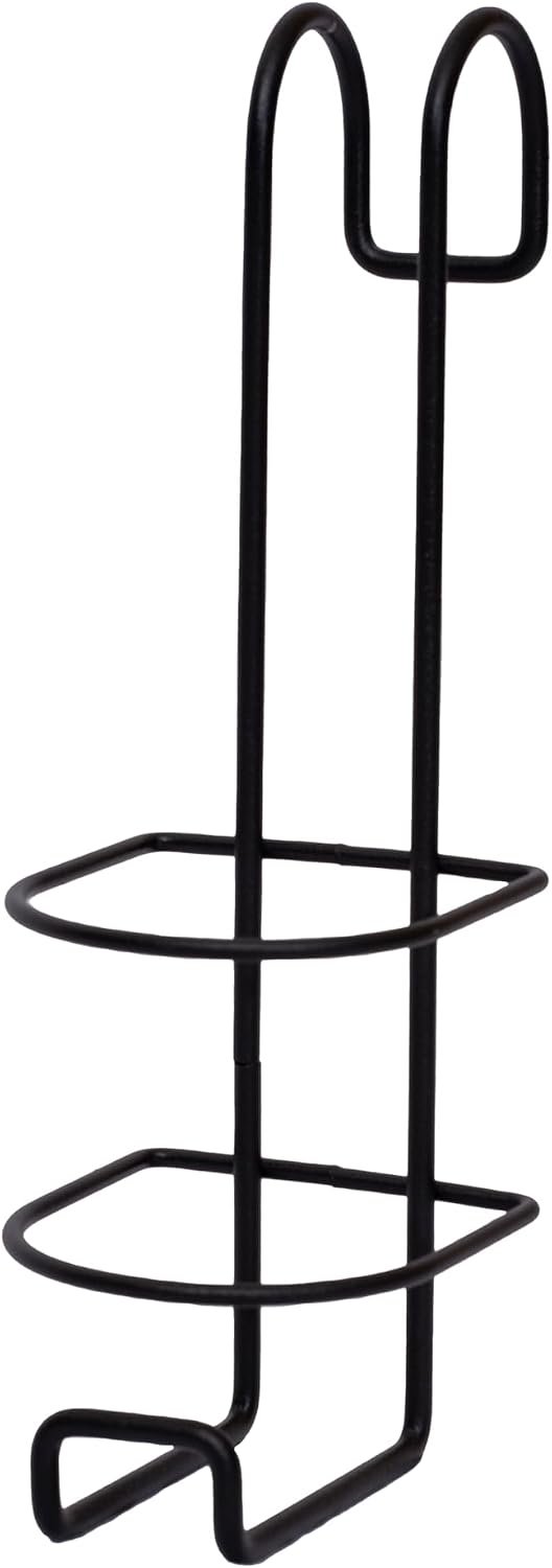 SCENIC ROAD Spray Bottle Holder, Heavy Duty Hanger, Fits 1-Pint Spray Bottle 3.5in Dia, 2in Gate/Board Hook, Powder Coated, Made in USA Wall Mount Garage Organizer for Horse Supplies (Model SRB1)