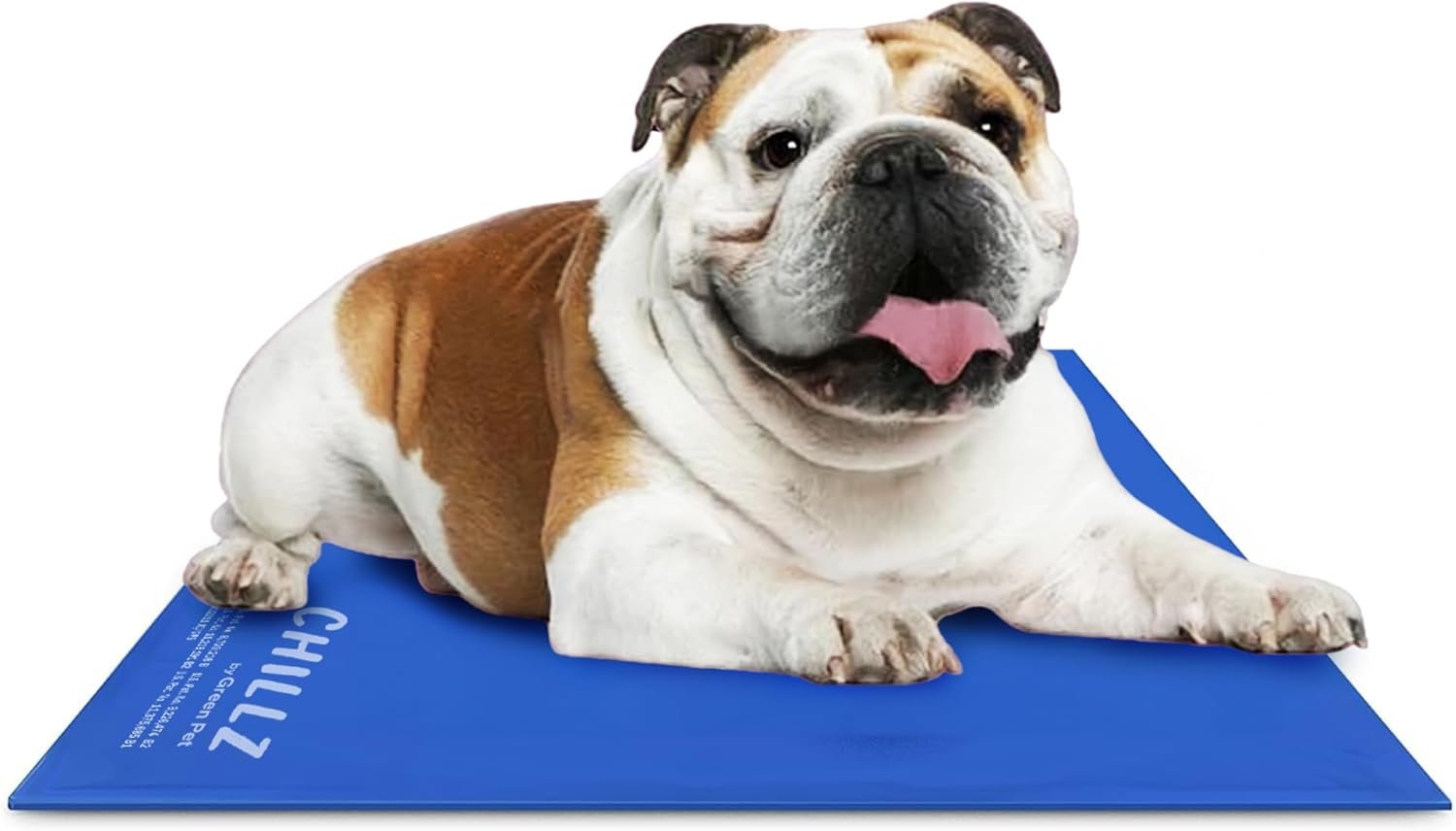 The Green Pet Shop Chillz Gel Mat, Large – Pressure-Activated Cooling Pad for Pets 25-50 lbs – Non-Toxic, No Water or Refrigeration Needed – Ideal for Home, Travel & Crates