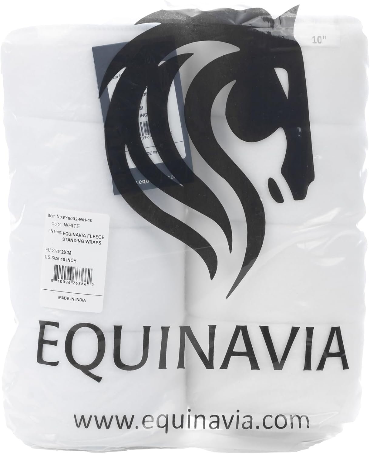 Equinavia No Bow Leg Wraps – Pair – White – 12 in