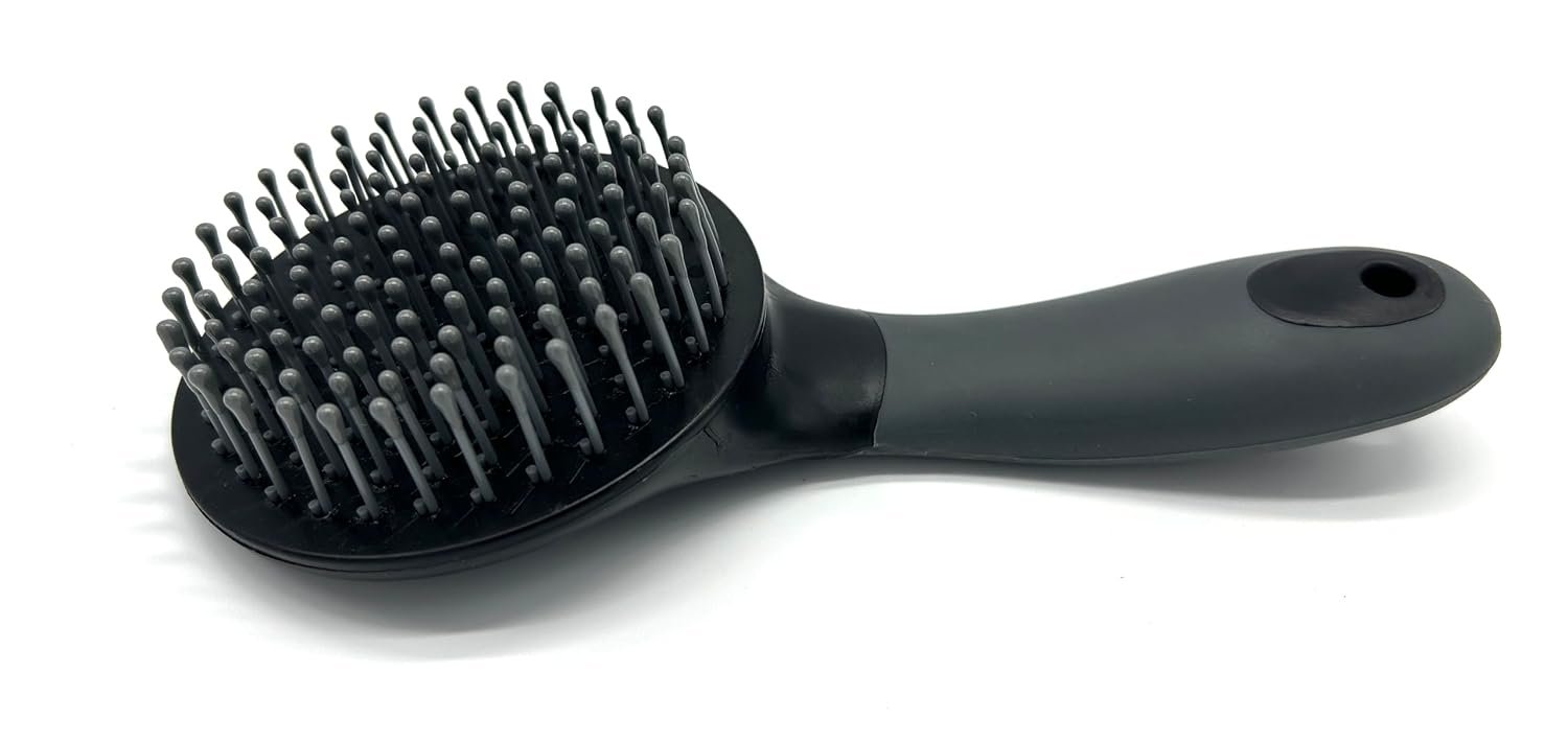 Mane and Tail Brush for Horses – Pet Grooming Brush for Dogs and Cats (Black)