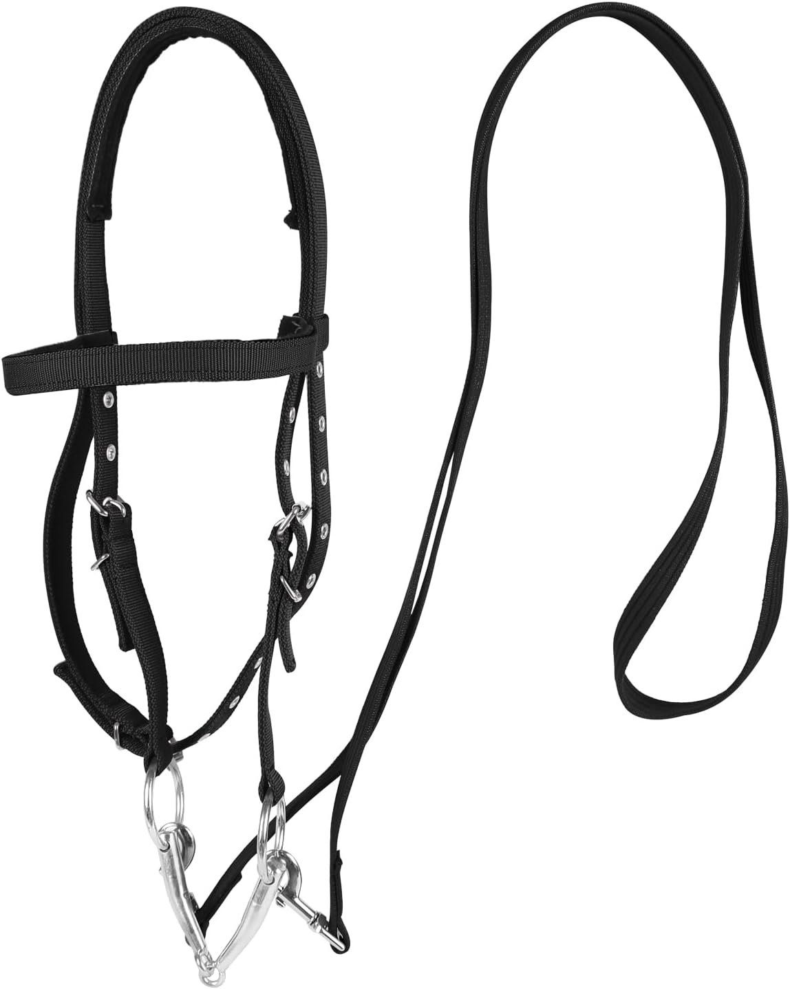 Horse Bridle Bridle Rein Harness Adjustable Horse Bridle Headstall Equestrian Reins