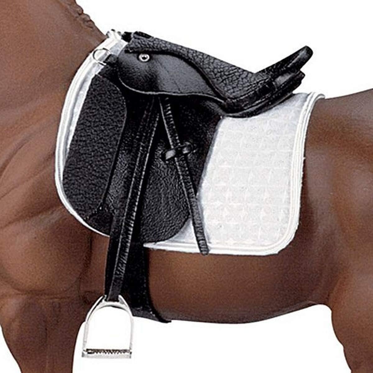 Breyer Traditional Stoneleigh II Dressage Saddle – Black (1: 9 Scale), Multicolor