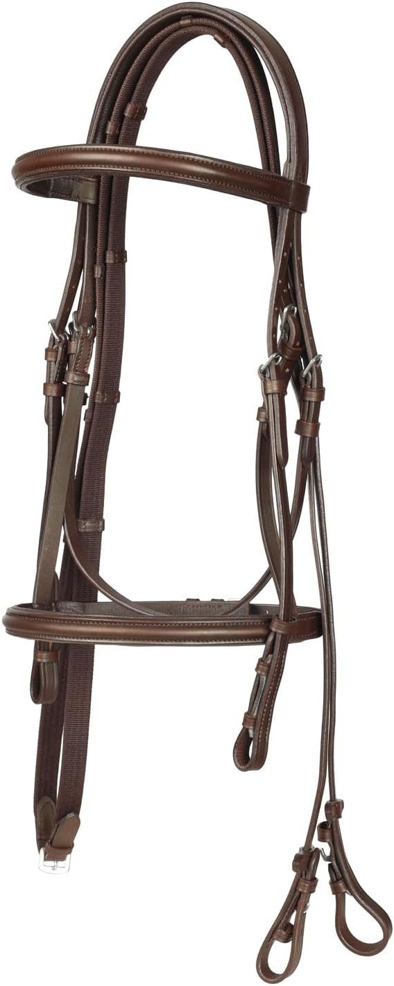 Miller’s Flash Bridle Crafted from Quality Leather-Reins Included
