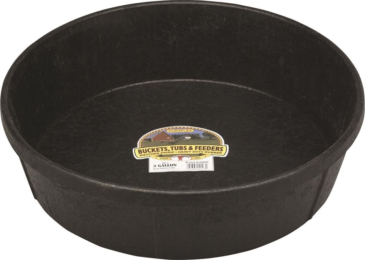 Little Giant Farm & Ag HP-3 3 Gallon Rubber Feed Pans