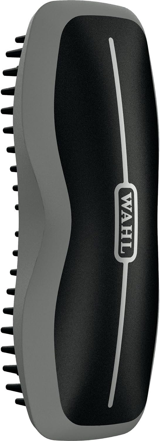 Wahl Professional Animal Ergonomic Horse Grooming Rubber Curry Brush (#858712) – Black, Hair Type: All, For Equestrians