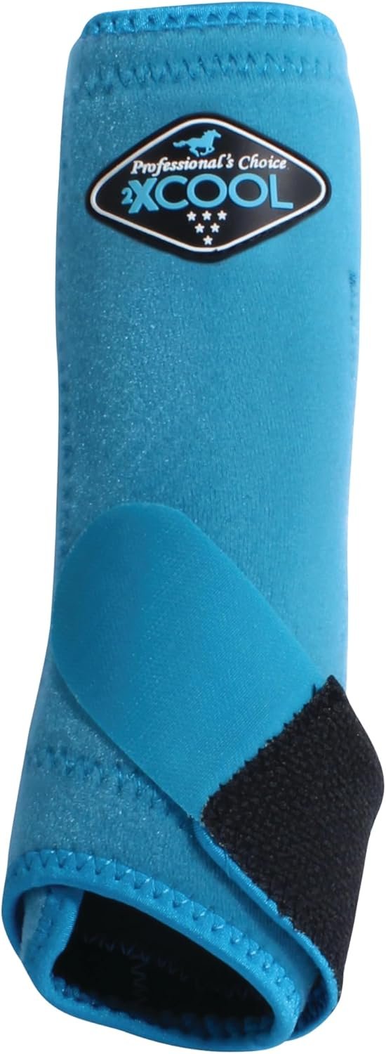 Professional’s Choice 2XCOOL Sports Medicine Horse Boots | Protective & Breathable Design for Ultimate Comfort, Durability & Cooling in Active Horses | 2 Pack Medium Pacific Blue