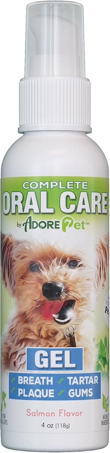 Adore Pet Complete Oral Care Gel for Dogs, Salmon, 4 oz