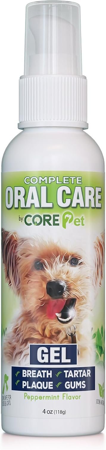 Complete Oral Care from The Founders of PetzLife – 4 oz (Peppermint Gel)