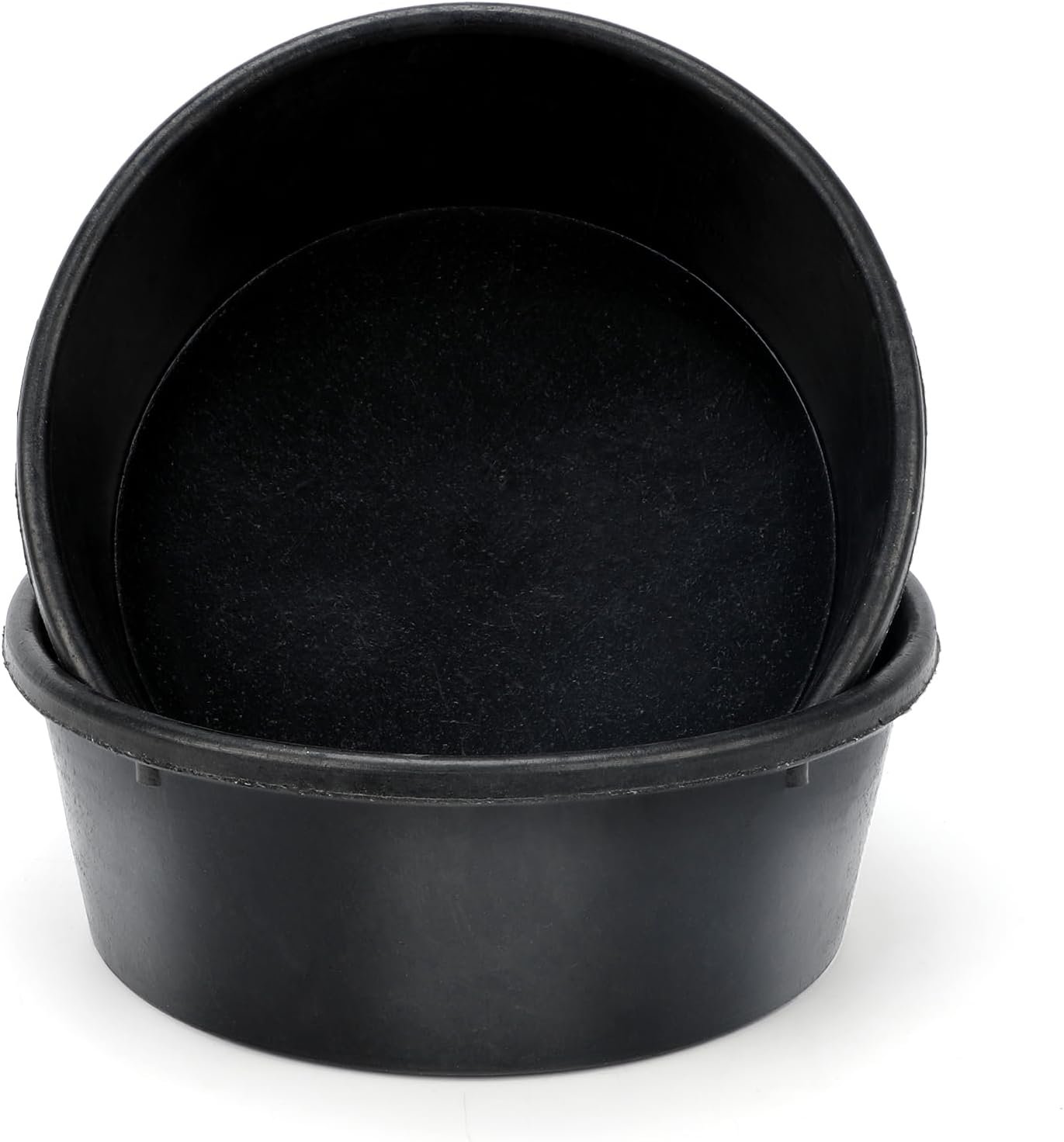 2Pcs Rubber Feed Pan, 1 Gallon Horse Feed Bucket Utility Feed Bucket, 10.6 x 4.1Inches Rubber Bowl Chicken Dust Bath Livestock Water Bowl for Pig Goat Chicken Dogs Farm Small Animal