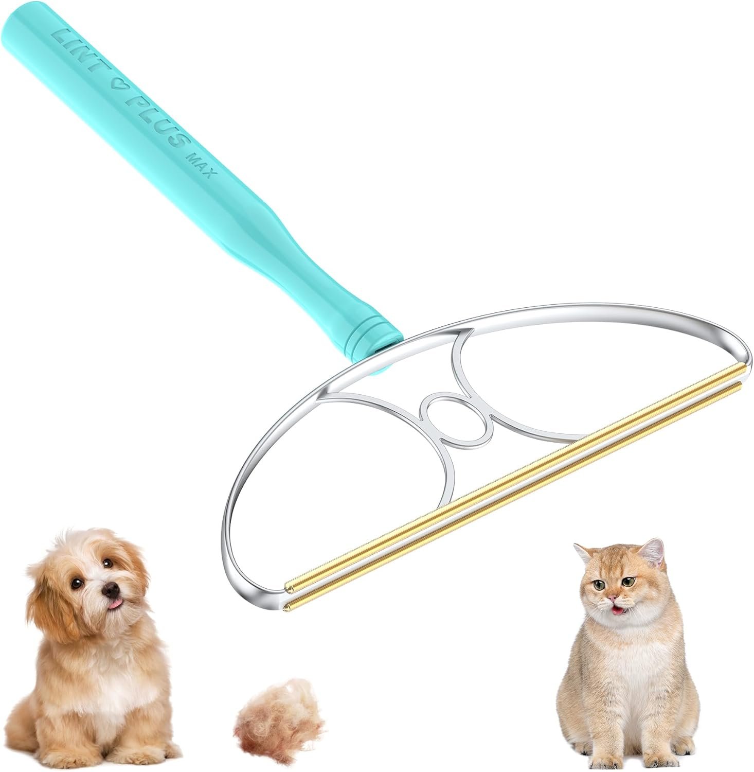 9″-Blade LINTPLUS Pet Hair Remover Max for Large Areas x2 Bigger Than Pro(Carpet Scraper) – Deep Cleaner Pro Pet Hair Remover Multi Fabric Carpet Lint Remover & Dog and Cat Fur Carpet Rake