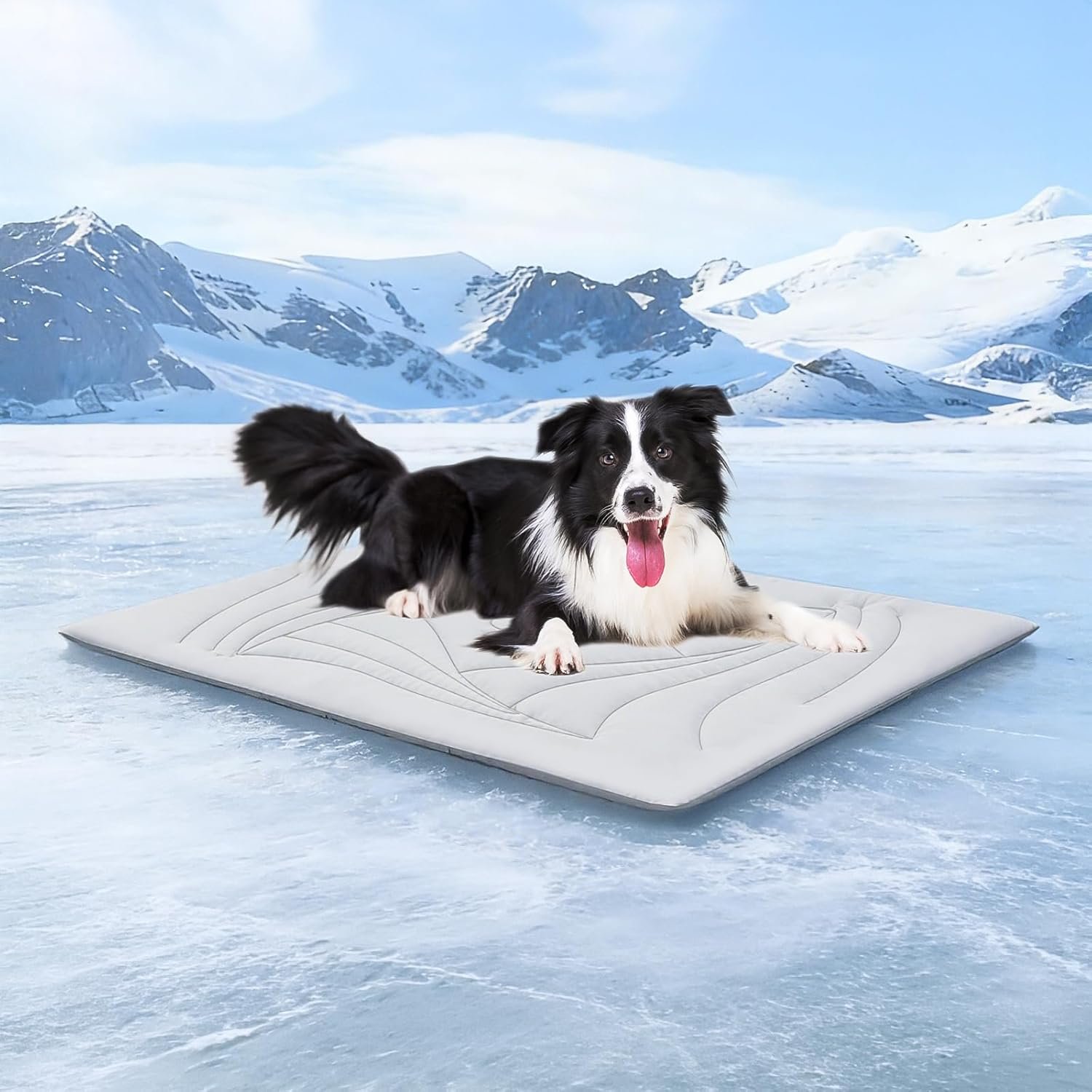 Dog Cooling Mat, 48″x28″ Cooling Mat for Large Dogs, Arc-Chill Cold Fabric Delivers Rapid and Lasting Cool (Q-Max>0.5), Portable & Washable Pet Pad for Summer