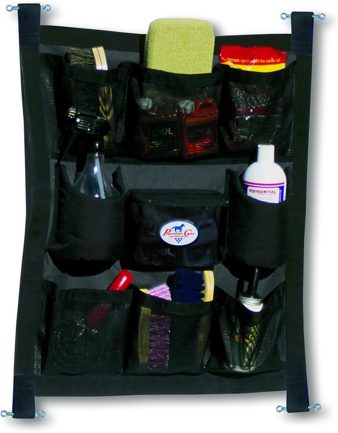 Professional’s Choice Trailer Door Caddy | Durable Organizer Designed to accommodate Both You and Your Horse | Easily installs securely to Trailer Door or stall Wall