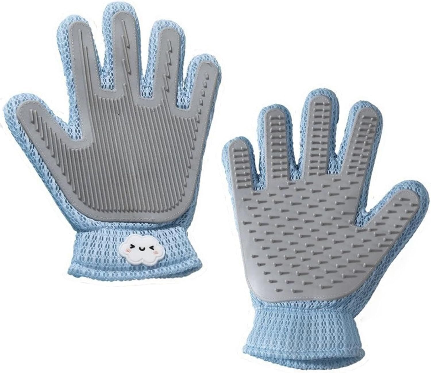 Pet Hair Remover Glove for Dogs & Cats, Upgraded 2-in-1, Double-Sided Usable, Gentle Deshedding Grooming Brush, Pet Hair Removal Tool for Furniture, Couch, Carpet, Car Seats, 1 Count