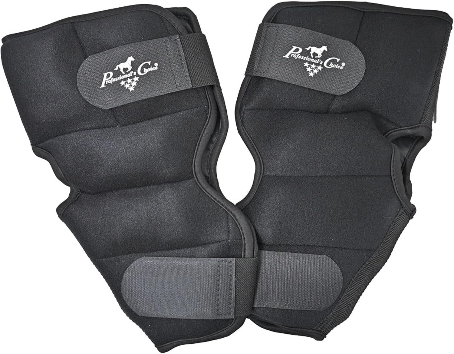 Professional’s Choice Hock Ice Boots – Equine Cold Therapy Neoprene Anatomical Fit Ice Wraps with Frozen Gel Pockets, One Size, Pair