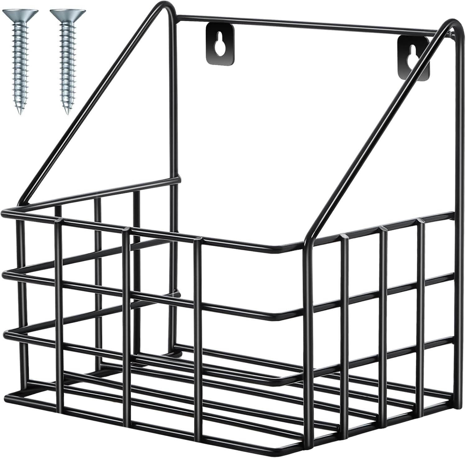 Blulu 10.04 x 9.45 x 6.89 Inches Horse Stable Organizer Large Wall Hanging Baskets Horse Trailer Organizer Wire Baskets for Wall Horse Tack Room Organization for Horse Stall Storage