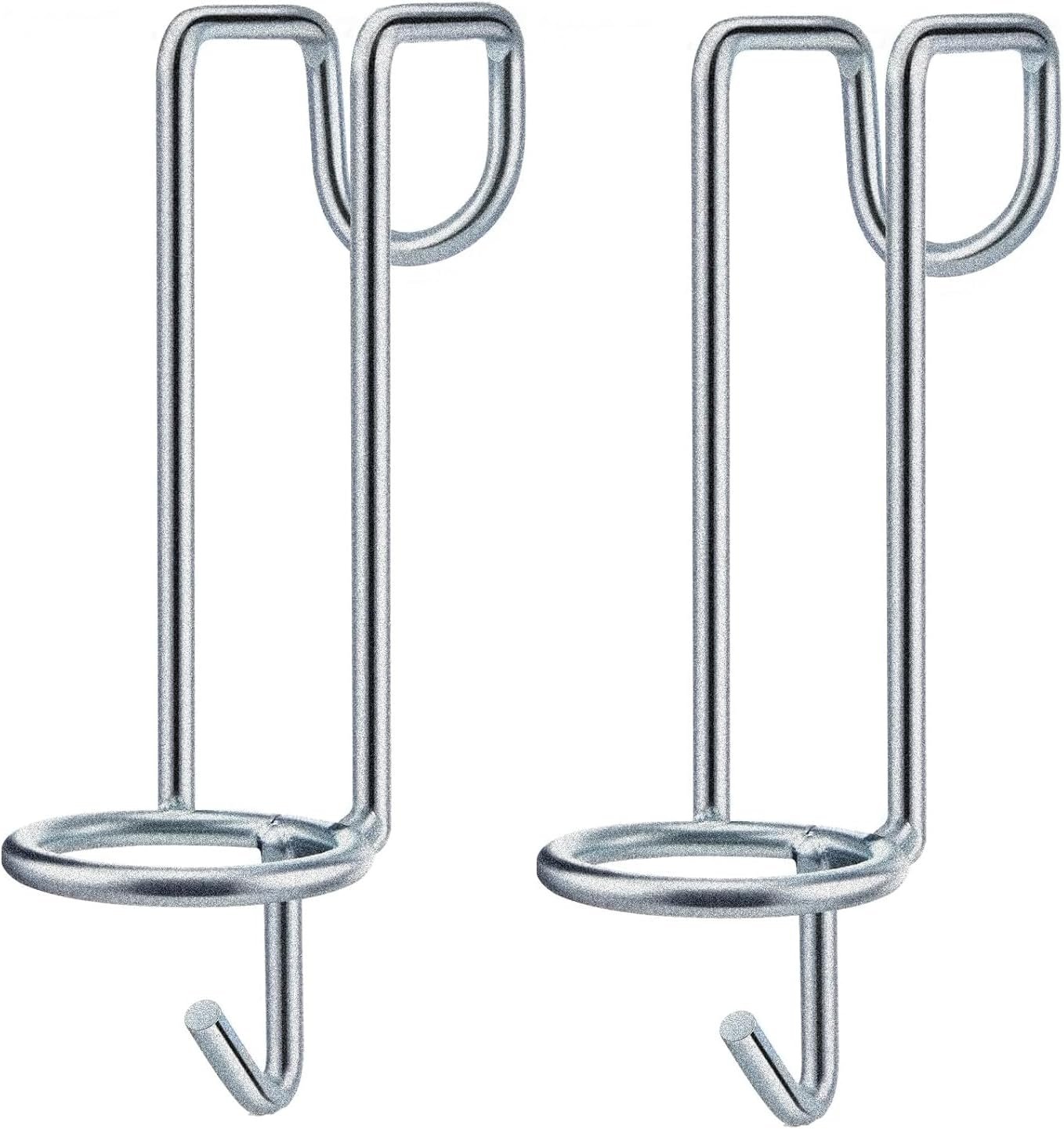2 Pack Horse Water Bucket Hooks, Heavy Duty Metal Horse Bucket Hooks, Portable Rust Resistant Horse Stall Bucket Holder Over Fence No Drill Stable Hanging Design