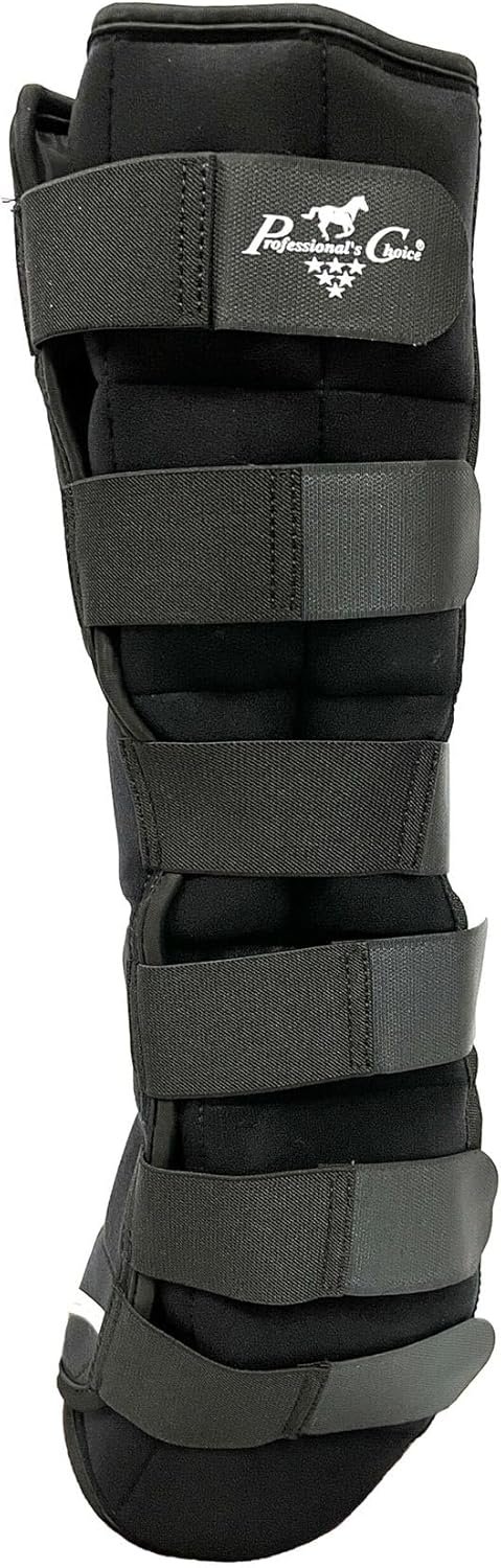 PROFESSIONAL’S CHOICE Full Leg Ice Boot | Equine Cold Therapy Wrap | Flexible Neoprene Exterior | Gel Pockets | Knee and Hock to Fetlock Coverage, Standard (26 Tall)