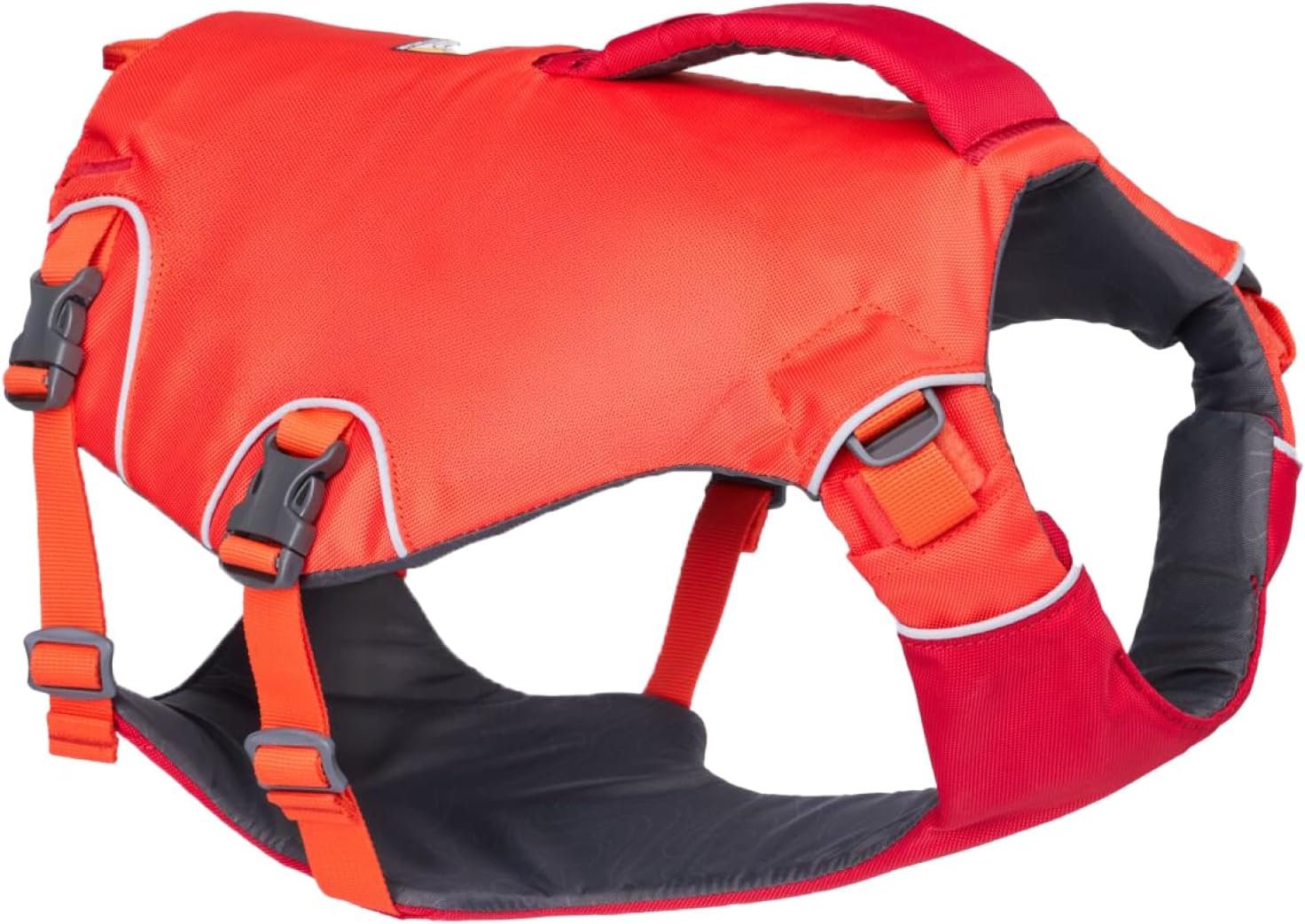 Ruffwear, Confluence Life Jacket for Dogs, Comfortable and Adjustable Dog Life Vest with Reinforced Handles, Leash Connection, and Reflective Accents, Tangelo Orange, Large