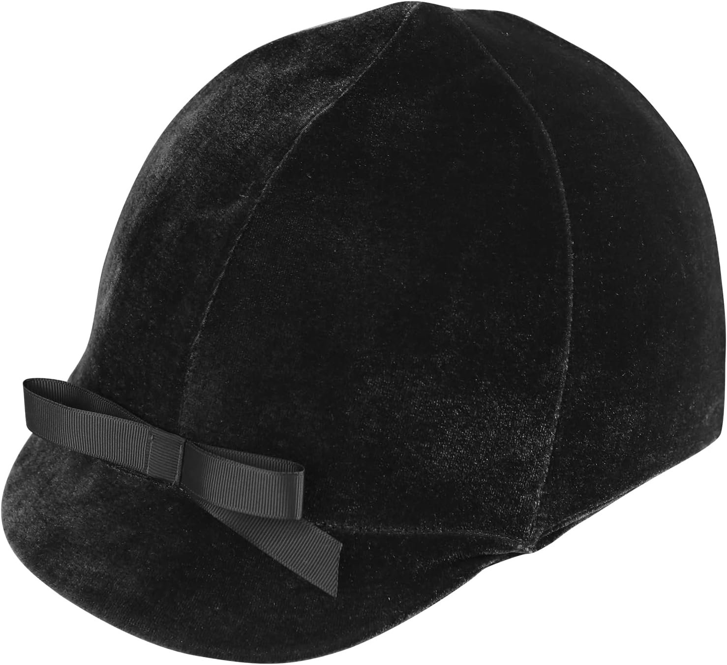 Harrison Howard Velvet Equestrian Helmet Cover with Bow – Helmet Cover Only, NOT a Helmet