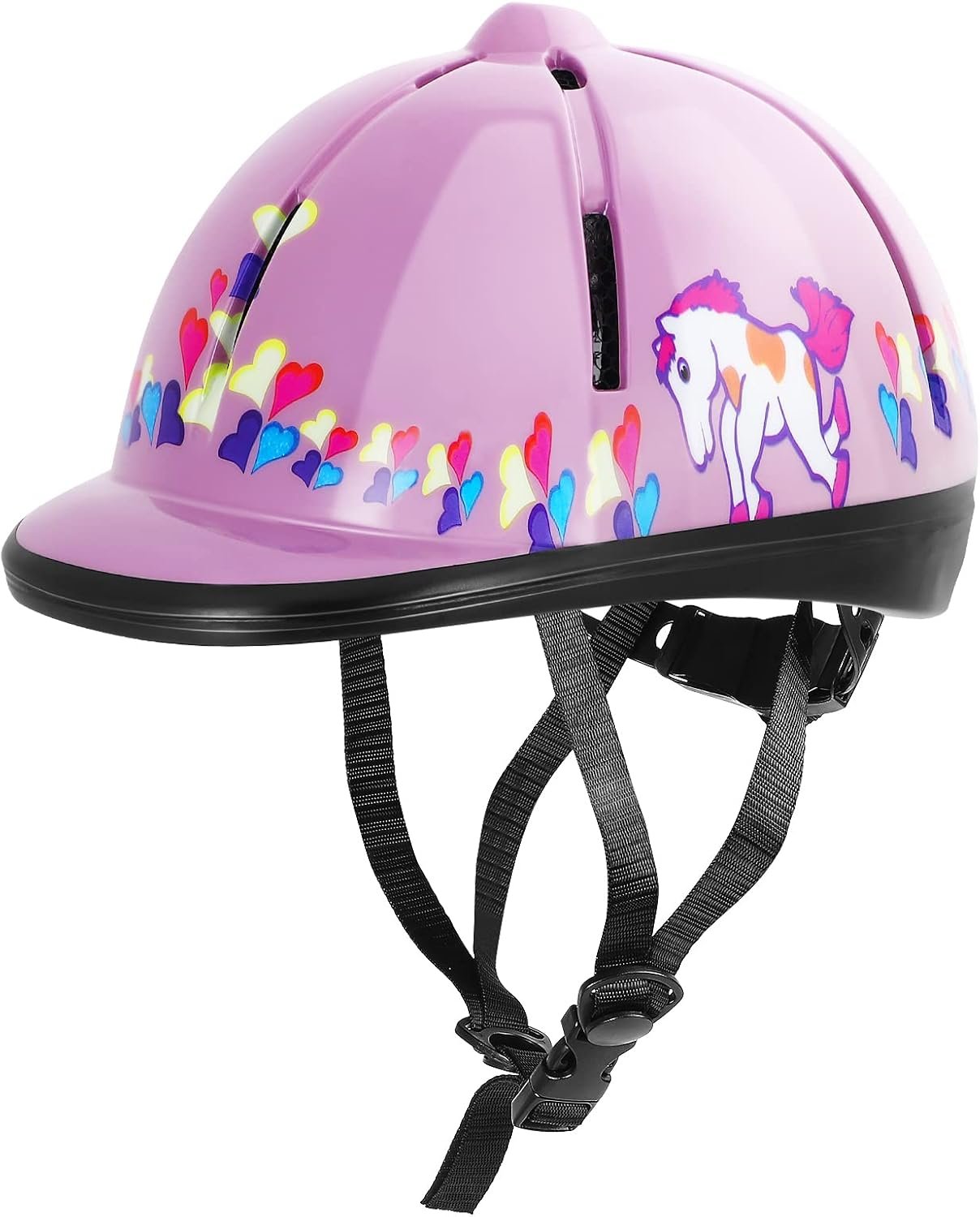 Adjustable Horse Riding Kids Helmet Equestrian for 2 to 6 Years Old, S Size and Head Size 48 to 54cm
