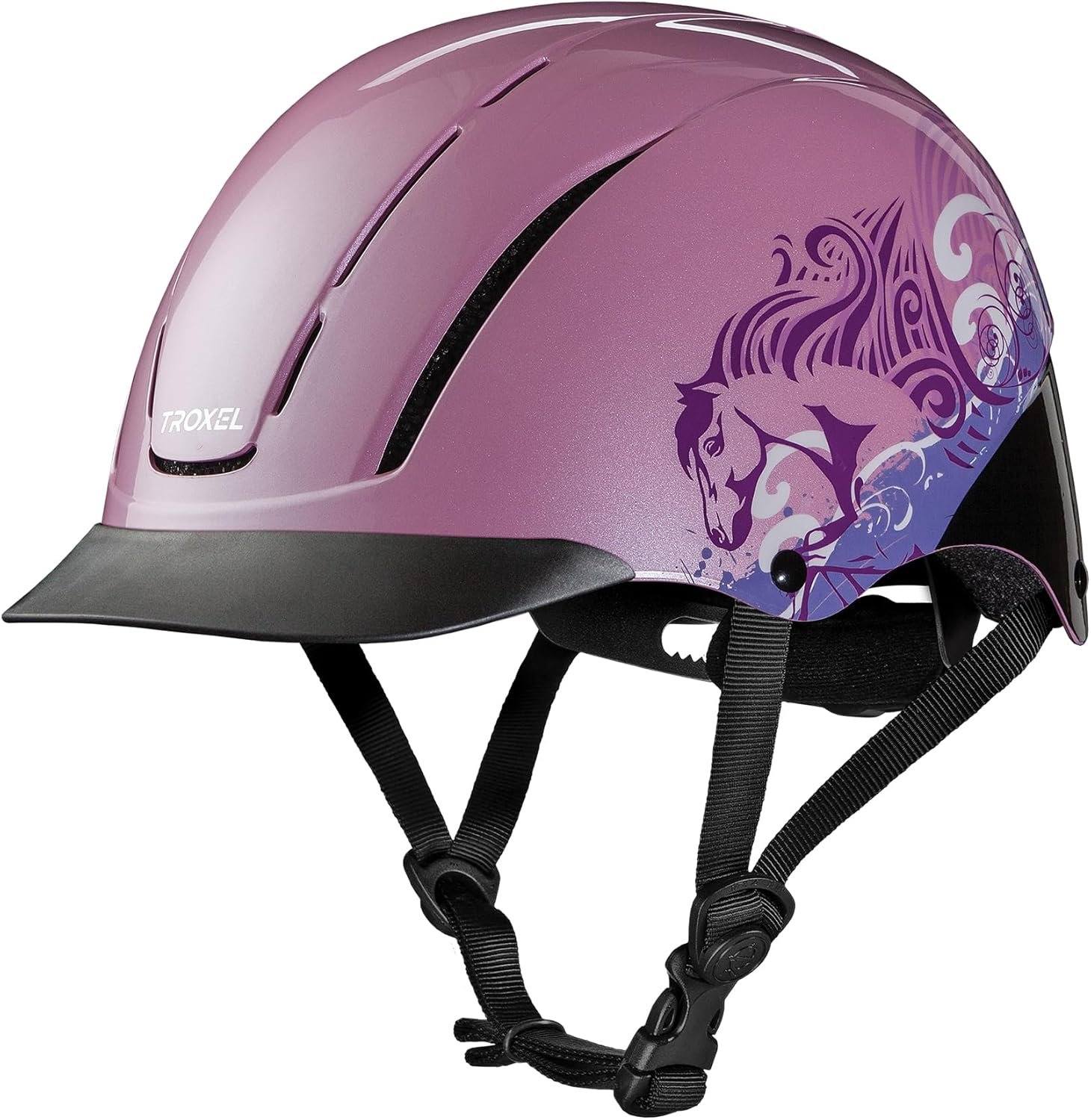 Troxel Spirit Duratec Full Coverage Horse Riding Helmet, Low-Profile Adjustable Design, Safety Horseback Riding Gear