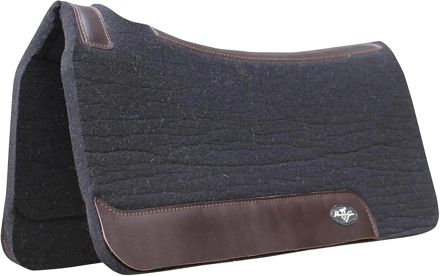 Professional’s Choice 100% Steam-Pressed Wool Felt Saddle Pad | Western Moisture & Sweat Wicking Saddle Pad with Soft Felt Bottom