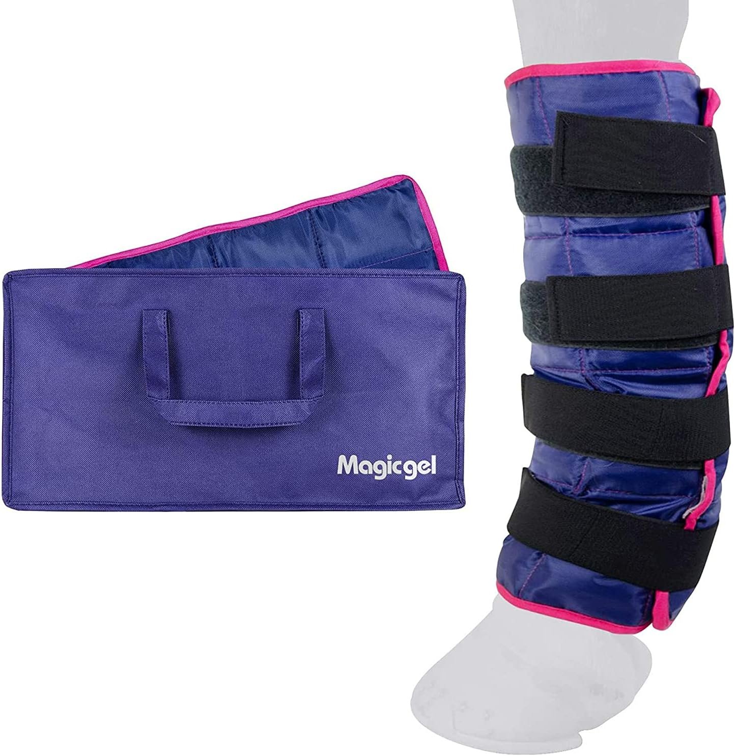 Magic Gel Horse Ice Pack with Carry Case – Single Ice Boots | Cooling Horse Leg Wraps for Hock, Ankle, Knee, Legs, Boots, and Hooves | Horse Tack & Horse Supplies & Ideal Gift for Horse Lovers Women