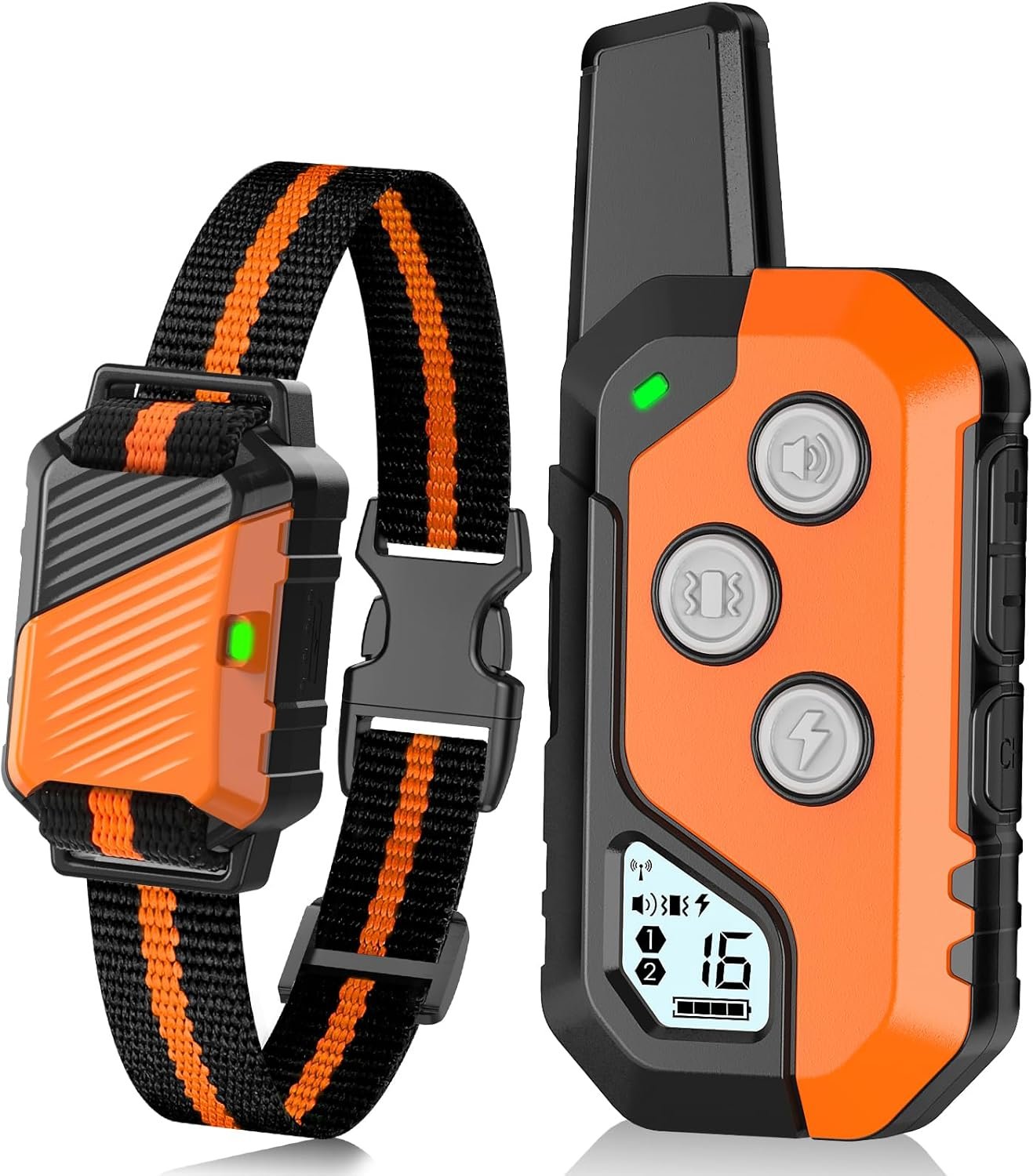 Shock Collar for Dogs, IP67 Waterproof Dog Training Collar with Remote, 3 Training Modes (Beep, Vibration, Static), Rechargeable E Collar for Large and Medium Breeds