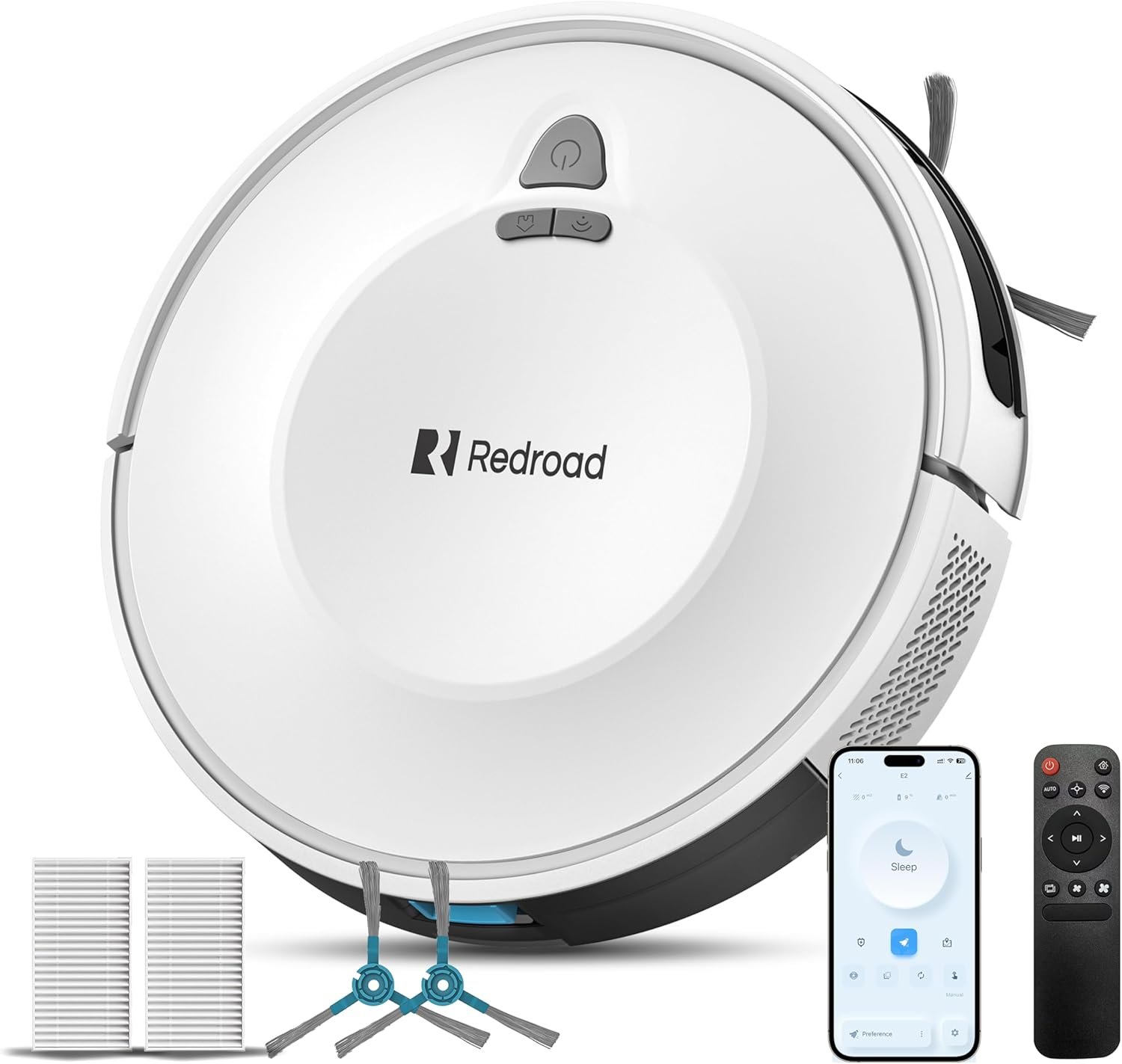 Robot Vacuums,10KPa Robotic Vacuum Cleaner with Mapping,Lidar Navigation&Obstacle Avoidance,150mins Robot Vacuum with App/Alexa/Remote,Tangle-Free Pet Hair,Self-Charging (White)