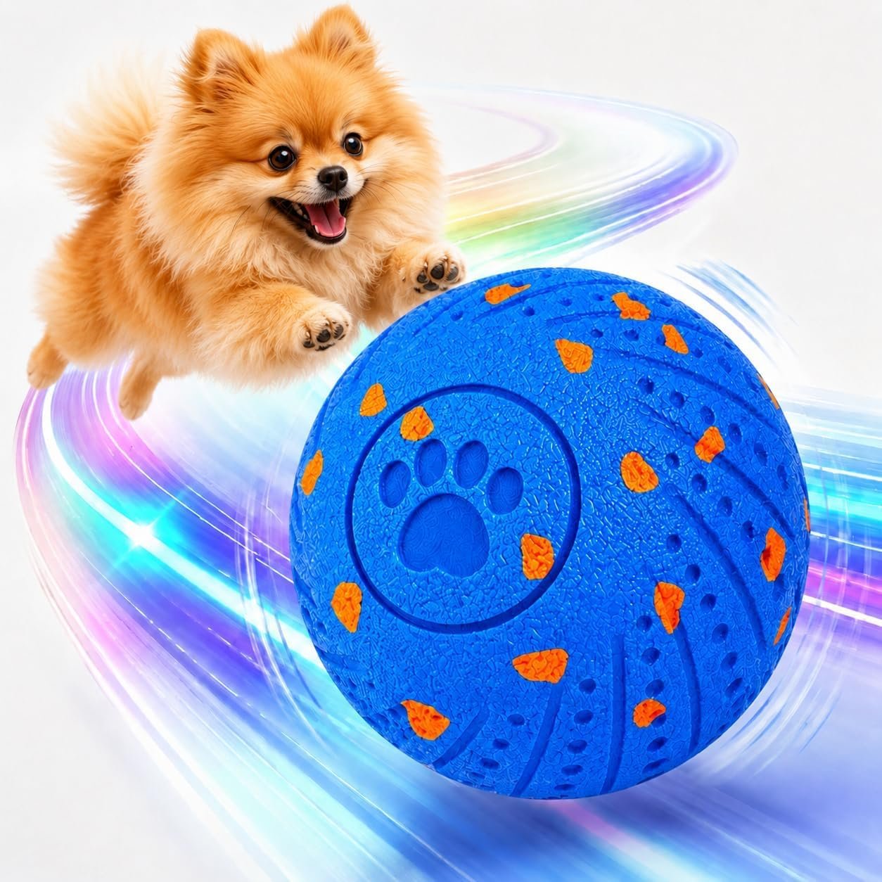 Interactive Dog Ball Toy, USB-C Rechargeable Self Moving Dog Ball with 3 Play Modes, Automatic Rolling Bouncing Dog Enrichment Toy for Medium Large Dogs-B7L