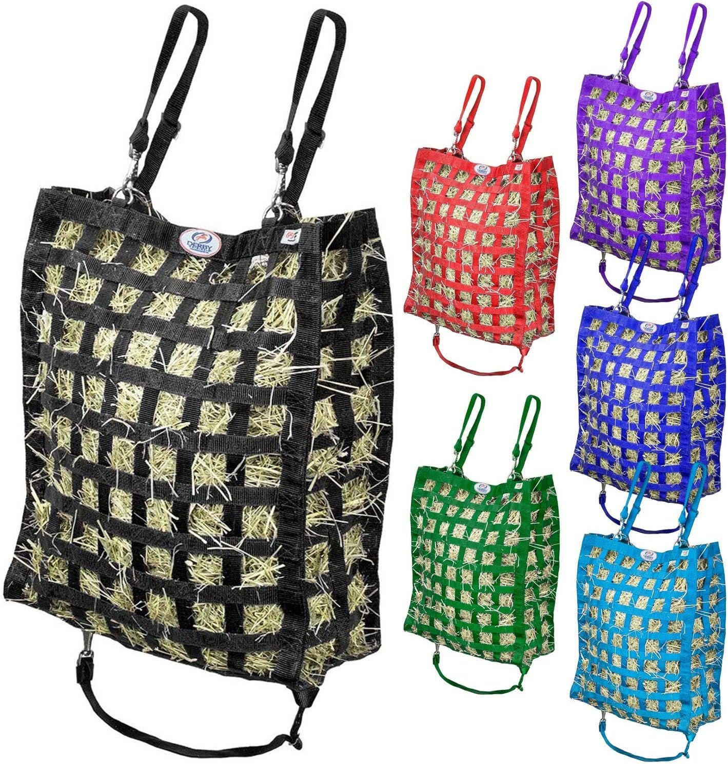 Derby Originals Superior Slow Feeder Horse Hay Bag with Super Tough Bottom and 1 Year Warranty