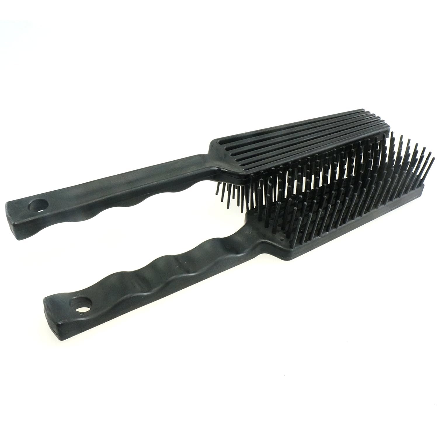 2pcs Horse Pet Detangler Plastic Comb for Long Tail Mane Forky Comb (Black)