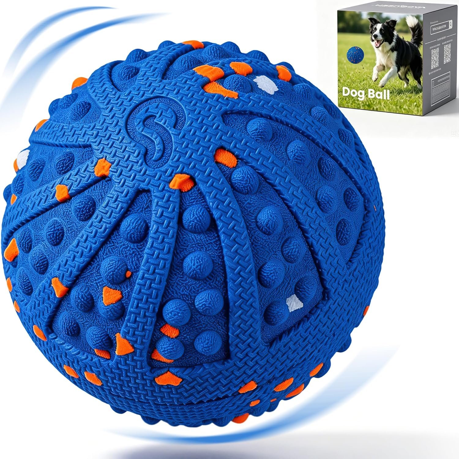 Interactive Dog Toys with Teeth-Friendly Bumps, 3 Modes, ETPU Material, IP67 Waterproof, Rechargeable Dog Ball, Automatic Rolling Ball Dog Toy to Keep Them Busy