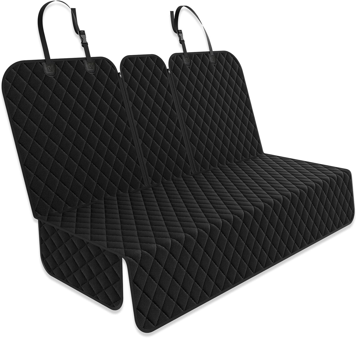 Yonktoo Dog Car Seat Cover for Back Seat, Car Seat Cover 60/40 Split Bench for Family Car, Compact SUV, MPV – Standard – 53″ W