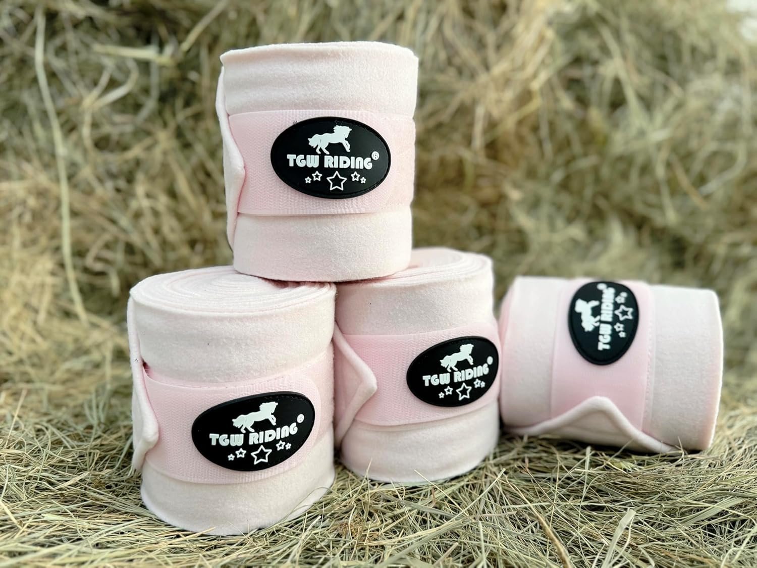 Horse Polo Leg Wraps, Horse Leg Wraps, Horse Fleece Bandages,4-Pack