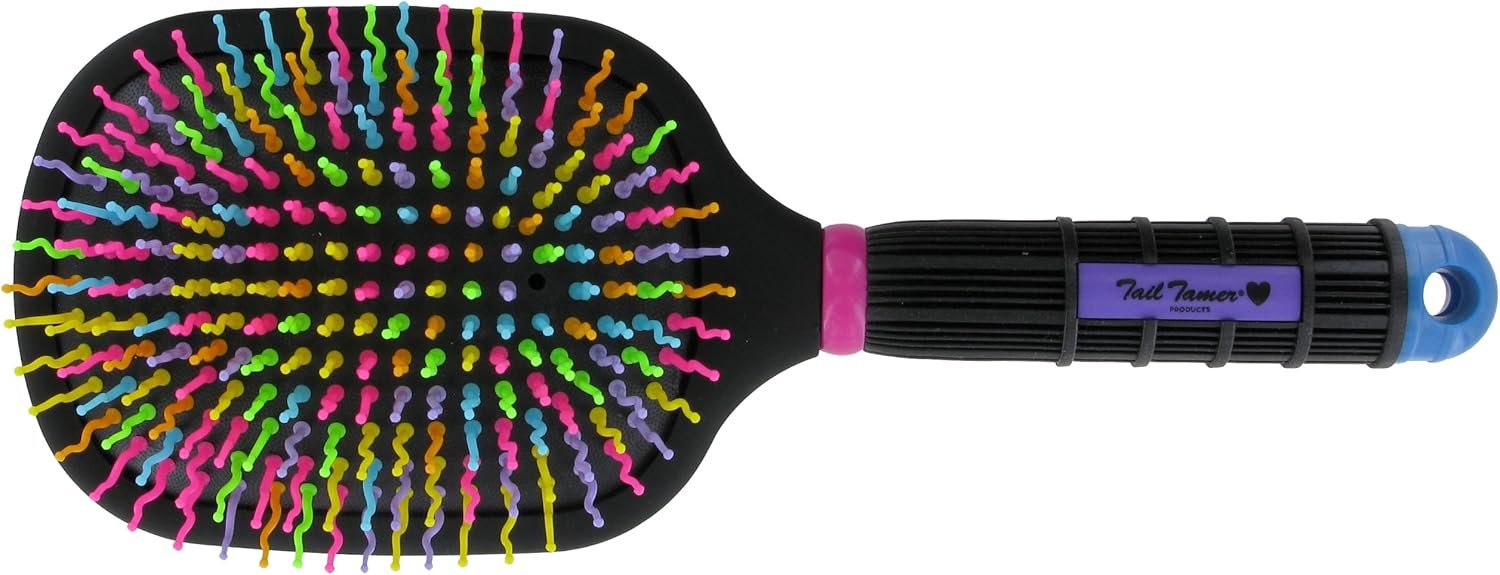 Tail Tamers 1000RB Rainbow Paddle Mane and Tail Brush