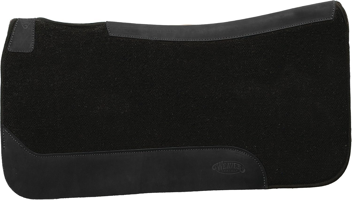 Weaver Equine 31″ x 32″ Contoured Single Weave Wool Blend Felt Horse Saddle Pad, Shock Absorbing Western Saddle Pad for Protection, Turquoise Pattern