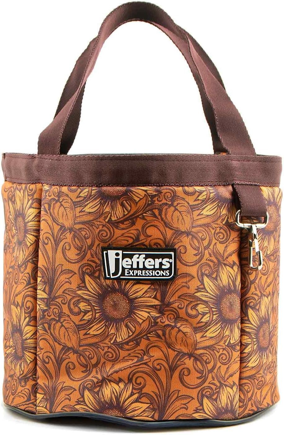 Jeffers Expression Grooming Tote Caddy, 8″L x 9″W – Durable Ripstop Bag Organizer w/ Pockets, Portable Storage for Horse, Dog, Goat & Livestock Care Tools, Barn & Travel Utility Tote – Bloomin Toolin